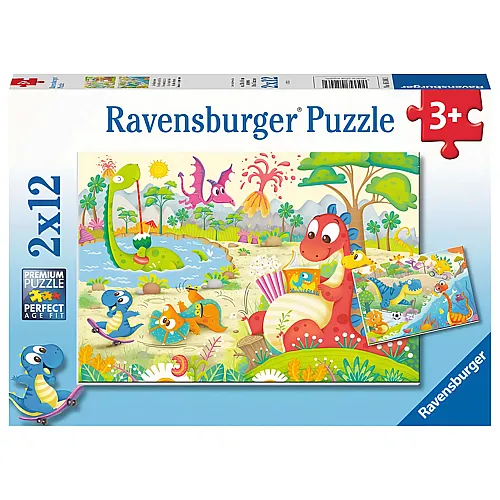 Ravensburger Puzzle Lieblingsdinos (2x12)