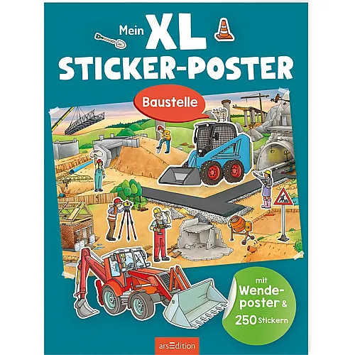 ars Edition XL Sticker-Poster: Baustelle