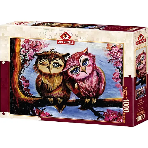 Art Puzzle Verliebte Eulen - 1000 Teile