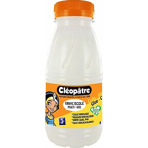 Cleopatre Vinyl'ecole - Weisser Kinder-bastelkleber 250g