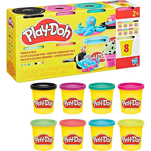 Play-Doh Classic Kr�ftige Farben (18x85g)