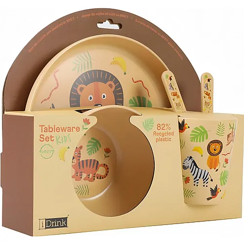 Lunch Set Dschungel aus recyceltem Kunststoff