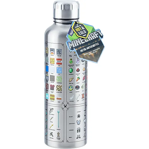 Minecraft Metall-Trinkflasche - 470 ml