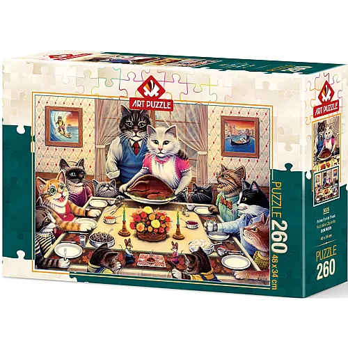 Art Puzzle Katzen Familie - 260 Teile