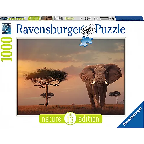 Ravensburger Puzzle Nature Edition Elefant in Masai Mara National Park (1000Teile)