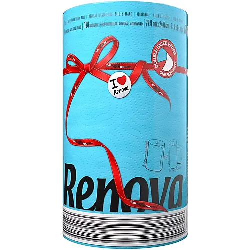 Renova K�chenrolle blau 120 Blatt pro Rolle, 1 Rolle