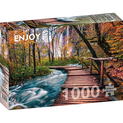 Enjoy Puzzle Forest Stream in Plitvice, Croatia - 1000 Teile