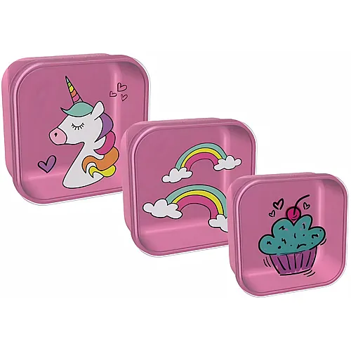 Snack Box Einhorn 3Teile