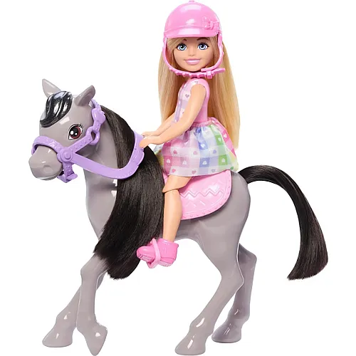 Barbie Pony und Chelsea-Puppe
