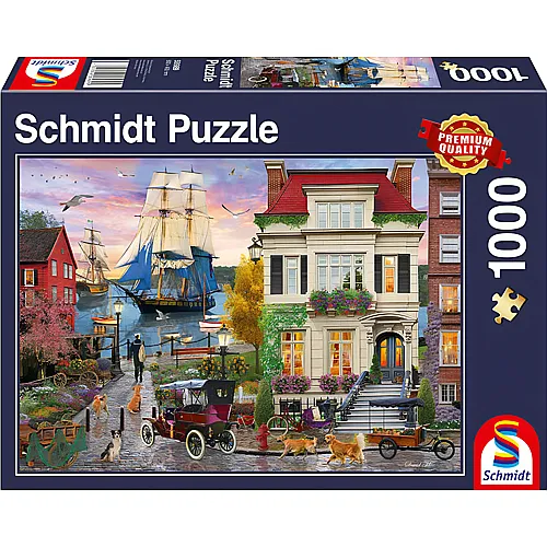 Schmidt Puzzle Schiff im Hafen (1000Teile)