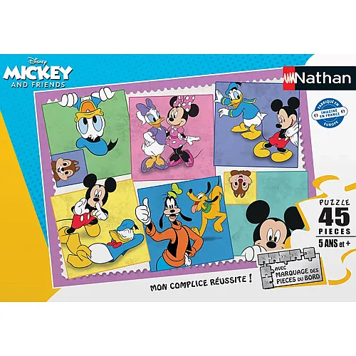 Nathan Puzzle Mickey Mouse Mickeys Bunte Welt - 45 Teile