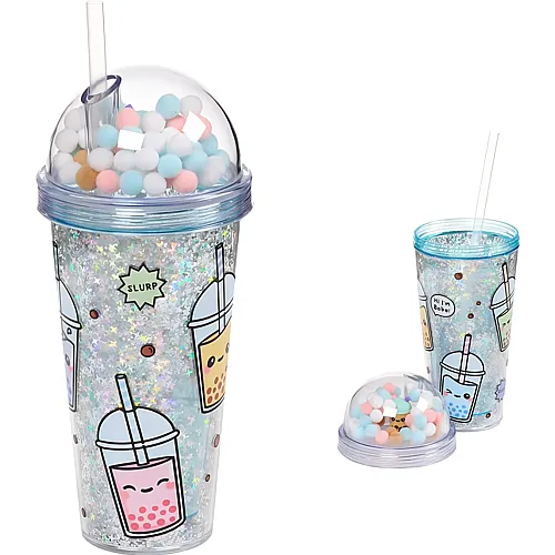 Puckator Doppelwandiger Becher Foodiemals Bubble Tea