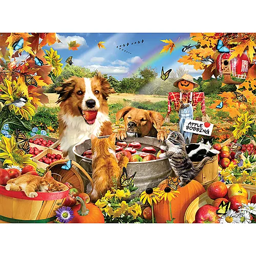 SunsOut Puzzle Lori Schory Bobbing for Apples - 300 Teile