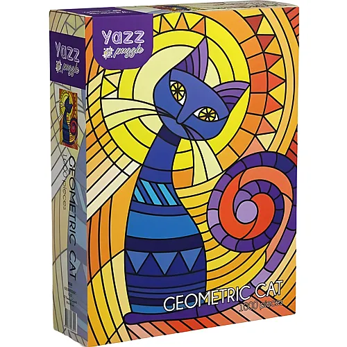 Yazz Puzzle Geometric Cat - 1000 Teile