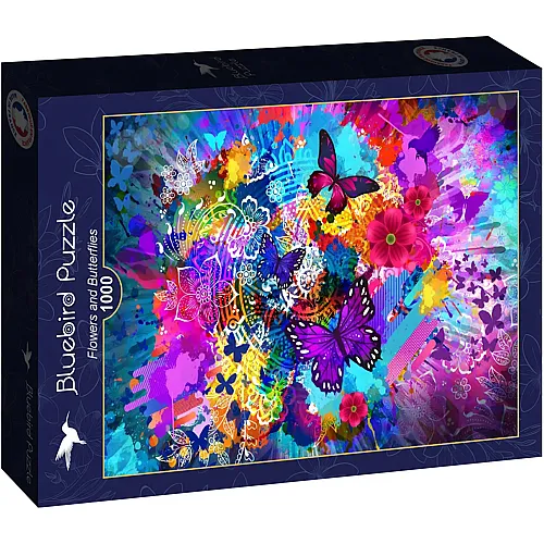 Bluebird Puzzle Flowers and Butterflies - 1000 Teile