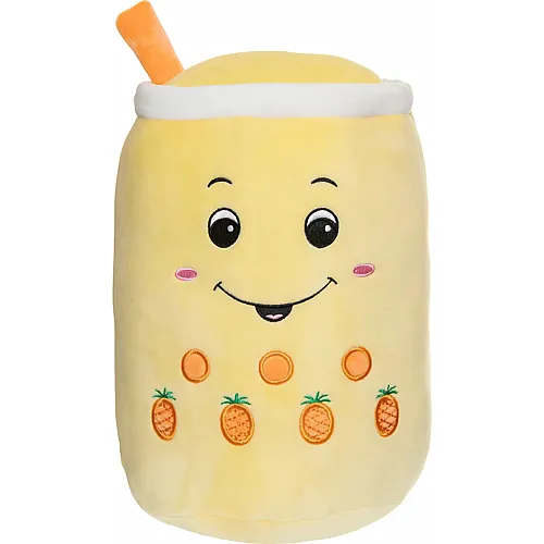 Teddykompaniet Pl�sch Squeezie Bubble Tea Banane, 30 Cm