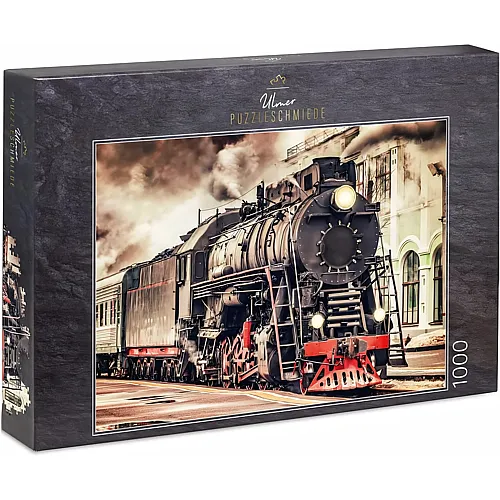 Eisenbahn-Motiv einer historischen Dampflokomotive 1000Teile