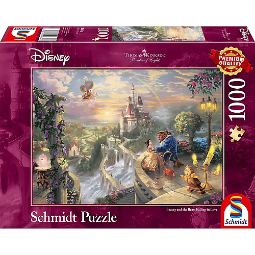 Schmidt Puzzle Thomas Kinkade Disney Princess Beauty and the Beast (1000Teile)