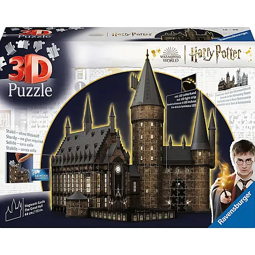 Ravensburger Puzzle Harry Potter Hogwarts Schloss - Die Grosse Halle - Night Edition (540Teile)