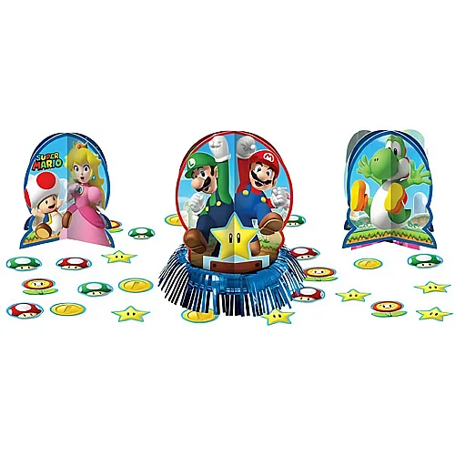 Amscan Tischdeko-Set Super Mario - 23 Teile