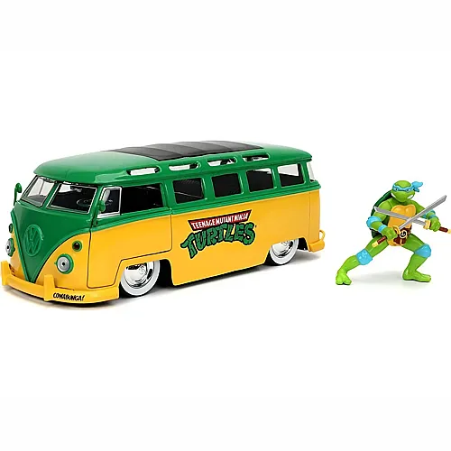 Jada 1:24 TMNT Turtles Leonardo 1962 VW Bus