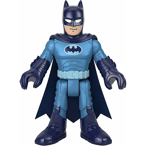 Imaginext DC Super Friends Batman Defender XL Blau � Grosse Batman-Figur mit Gelenken, mit Superhelden-Umhang � 25 cm � Geschenk ab 3 Jahren, HFD50, Mehrfarbig