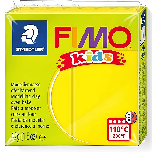 Fimo Kids Modelliermasse Gelb, 42gr