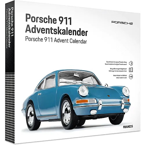 Adventskalender Porsche 911 Emaileblau