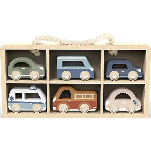 Speedy Monkey Holzauto-Set 6 Teile
