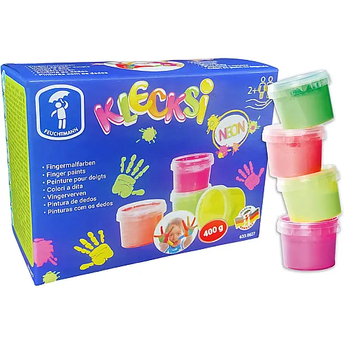 Feuchtmann Klecksi Fingermalfarben Neon 4x100g