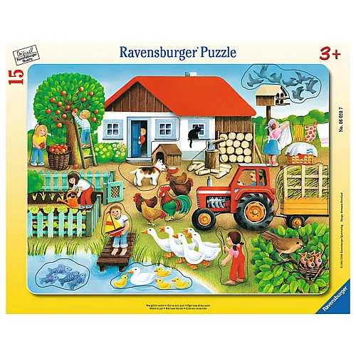 Ravensburger Rahmenpuzzle Was gehrt wohin? (15Teile)