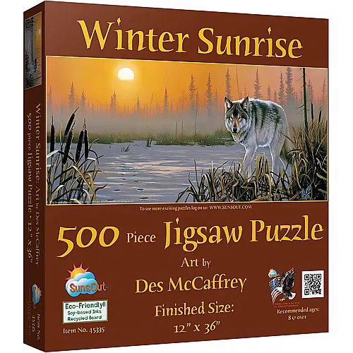 SunsOut Puzzle Des McCaffrey Winter Sunrise - 500 Teile