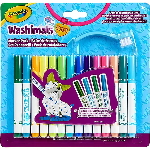 Crayola Washimals Markers (14Teile)