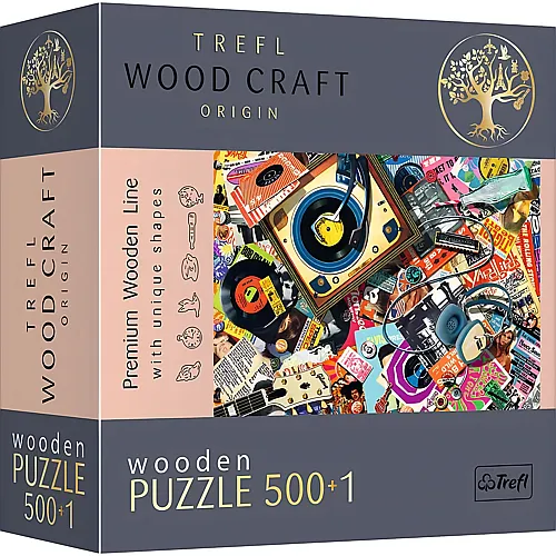 Trefl Puzzle Wood Craft In der Welt der Musik - 500 Teile