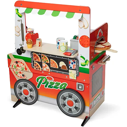 Melissa & Doug Pizza Food-Truck-Aktivit�tencenter aus Holz