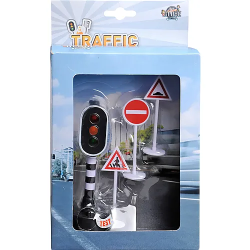 Kids Globe Traffic Ampel mit Verkehrszeichen