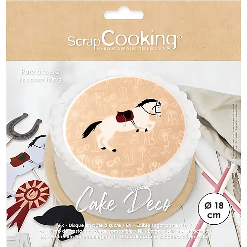 ScrapCooking Tortenaufleger Reiten - essbar aus Zuckerpapier