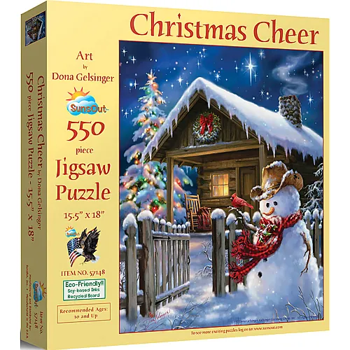 SunsOut Puzzle Dona Gelsinger Christmas Cheer - 550 Teile