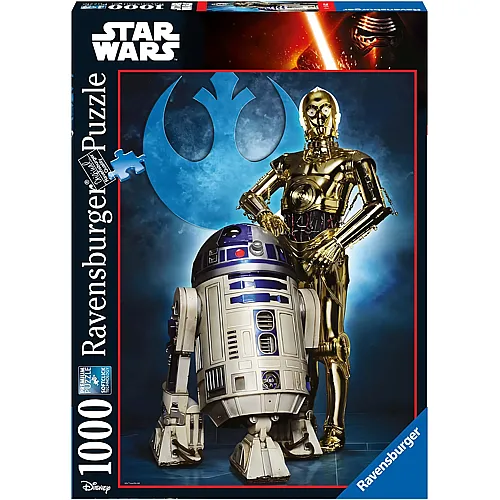 Ravensburger Puzzle Star Wars R2-D2 & C-3Po - 1000 Teile