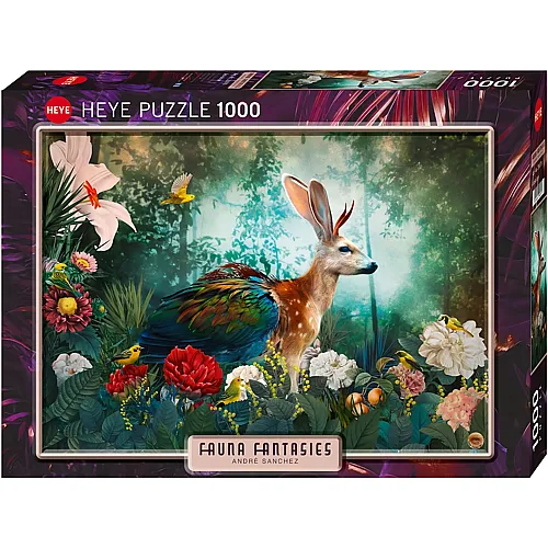 HEYE Puzzle Fauna Fantasies Jackalope (1000Teile)