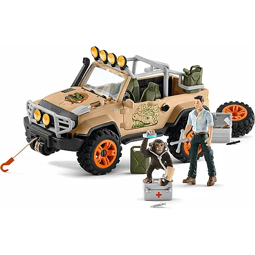 Schleich Wild Life Gel�ndewagen mit Seilwinde