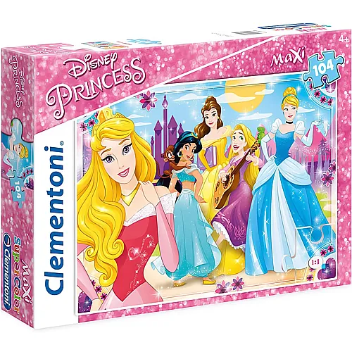 Clementoni Puzzle Supercolor Maxi Maxi Disney Princess (104XXL)
