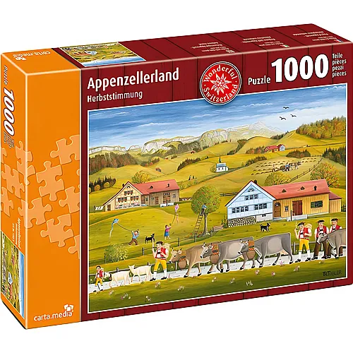 carta media Puzzle Appenzellerland Herbststimmung (1000Teile)