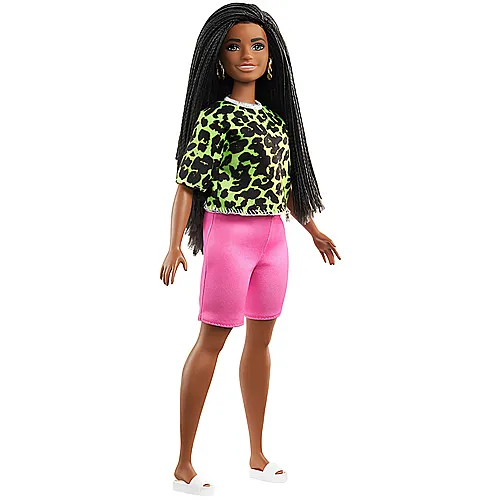 Barbie Fashionistas Puppe im Neon leoparden Shirt (Nr.144)