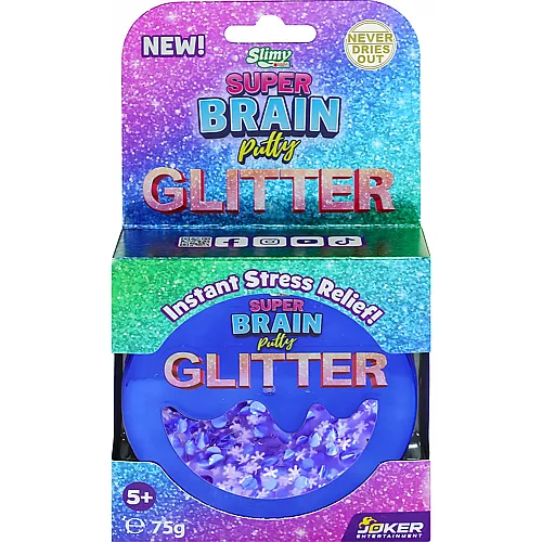 Slimy Super Brain Putty Metallic - Glitter 75g