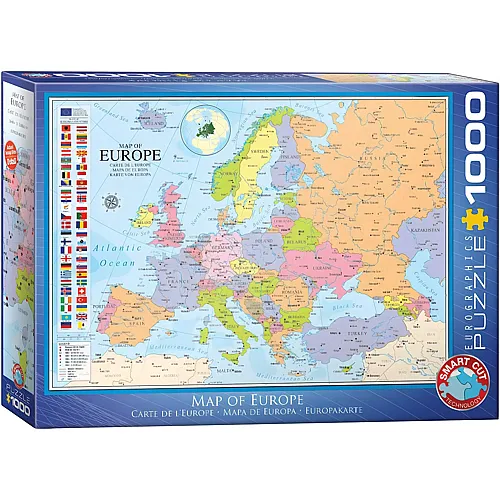 Europakarte 1000Teile