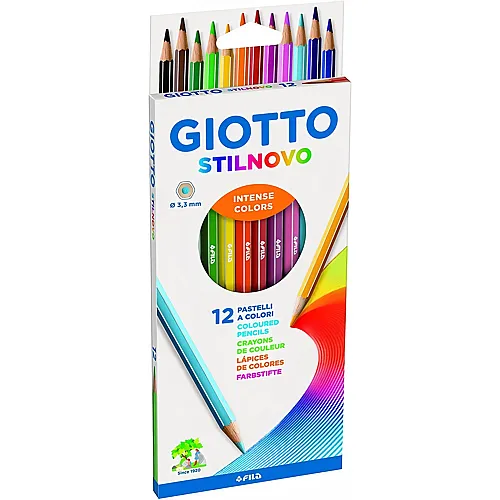 Giotto Farbstifte Stilnovo Kartonbox (12Teile)