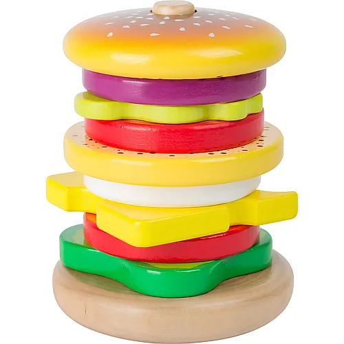 small foot Role Play Stapelturm Hamburger - 10 Teile