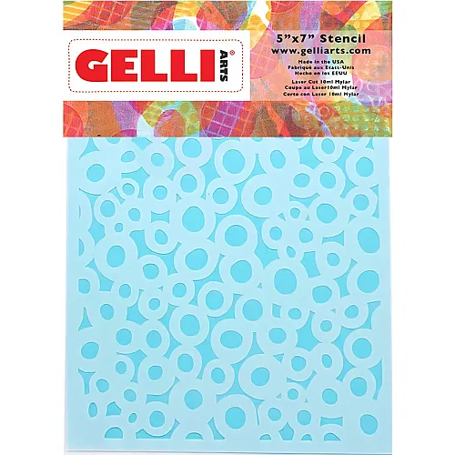 Gelli Arts Gelli Plate - Motiv-schablonen Dots12.7 X 17.8cm