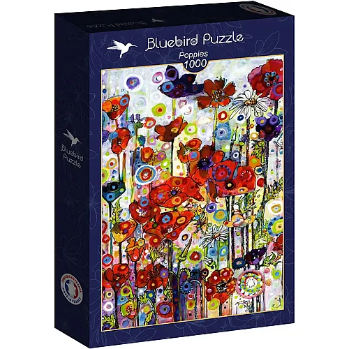 Bluebird Puzzle Sally Rich Poppies - 1000 Teile